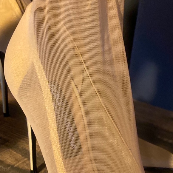 Current Dolce & Gabbana - Kim Stretch Tulle Ankle Boots - Picture 4 of 15